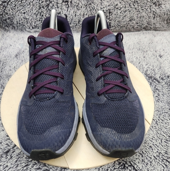 Salomon Outline Gore-Tex Hiking Shoes Purple Women's Size 8.5 - Picture 3 of 9